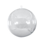 Πλαστική μπάλα-φωλιά Rayher clear 8cm με cut-out 4.5cm (39475800)