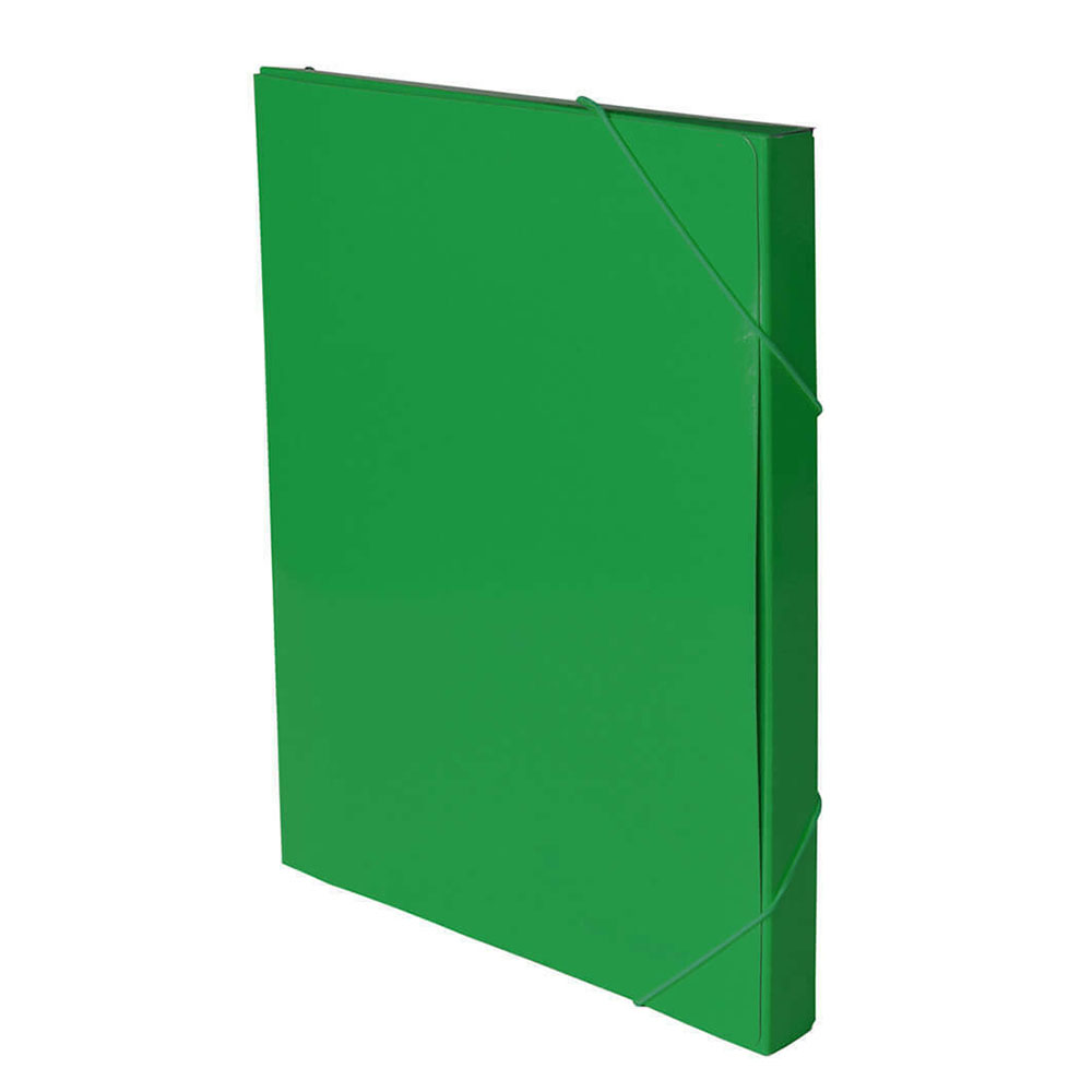 Χάρτινο κουτί αρχειοθέτησης Salko Paper πλαστικοποιημένο με λάστιχο 33X3X25cm πράσινο (2530)