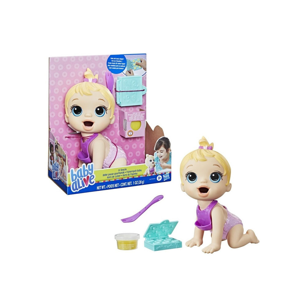 Κούκλα baby alive Hasbro Lil snacks doll blonde hair (F2617)
