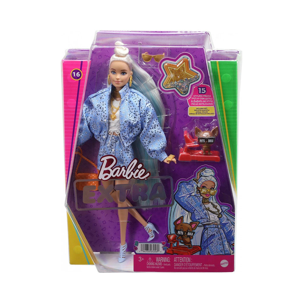 Κούκλα Mattel Barbie extra blonde bandana (HHN08)