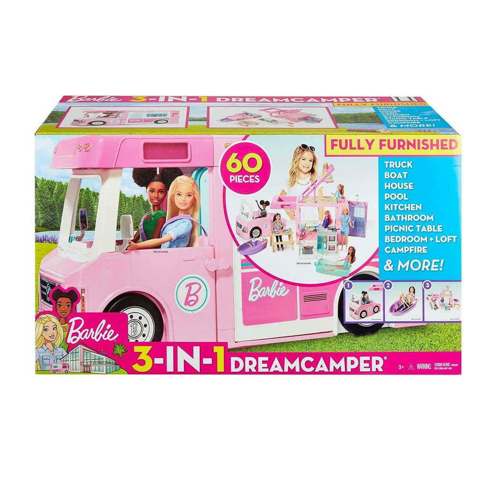 Τροχόσπιτο 3 σε 1 Mattel Barbie dreamcamper (GHL93)