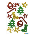 Αυτοκόλλητα Herma magic σετ 14 τεμάχια Χριστουγεννιάτικα με glitter (No3728)