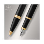 Σετ στυλό και πένα IM Duo Laque Black CT μαύρο, χρυσό (1158.9022.51)