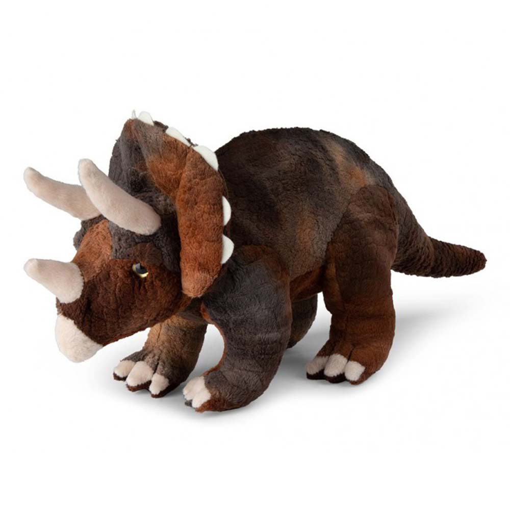 Λούτρινο WWF animal planet δεινόσαυρος triceratops καφεμπέζ 23cm (15.200.017)