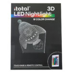 Διακοσμητική λάμπα I-total 3D led nightlight touch base & remote control space 10X10X20cm (XL2287)
