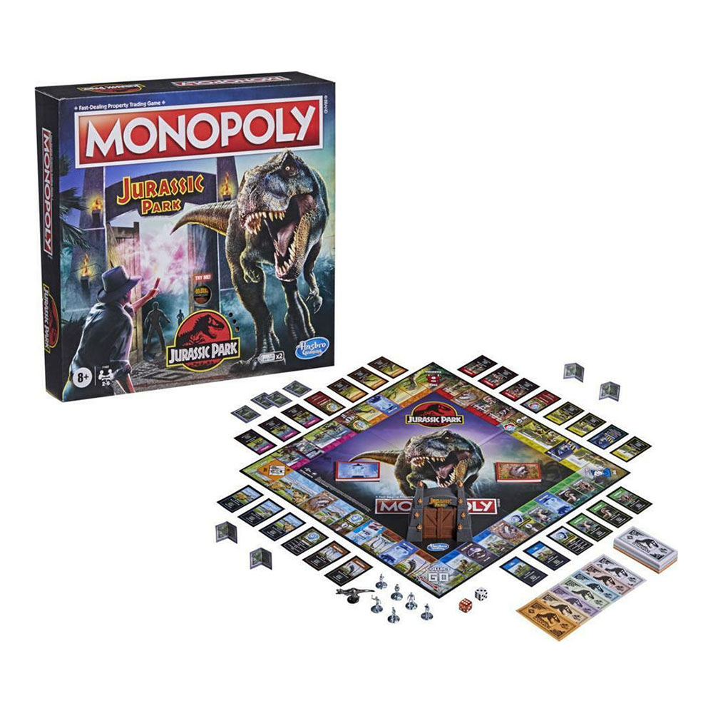 Επιτραπέζιο παιχνίδι Hasbro monopoly jurassic park (F1662)