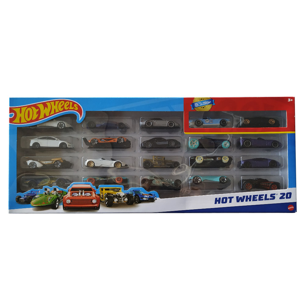 Αυτοκινητάκια Mattel Hot wheels σετ 20 τεμάχια σε διάφορα σχέδια (H7045)