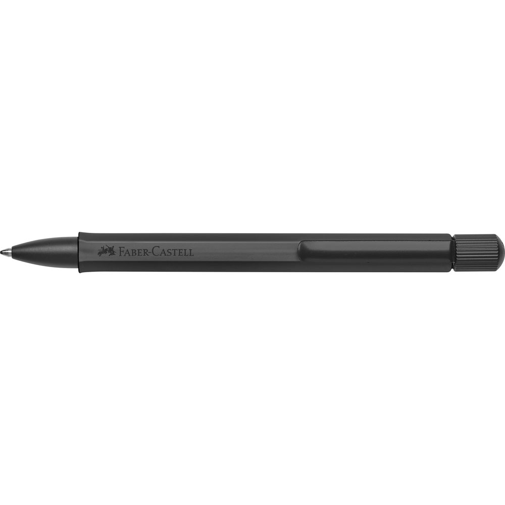 Στυλό Ballpoint Hexo Faber Castel mat μαύρο με θήκη (DS140577)
