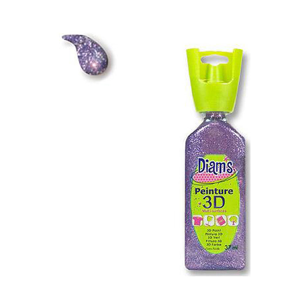 Χρώμα Diam's 3D 37ml pailletee violet (DI40988)