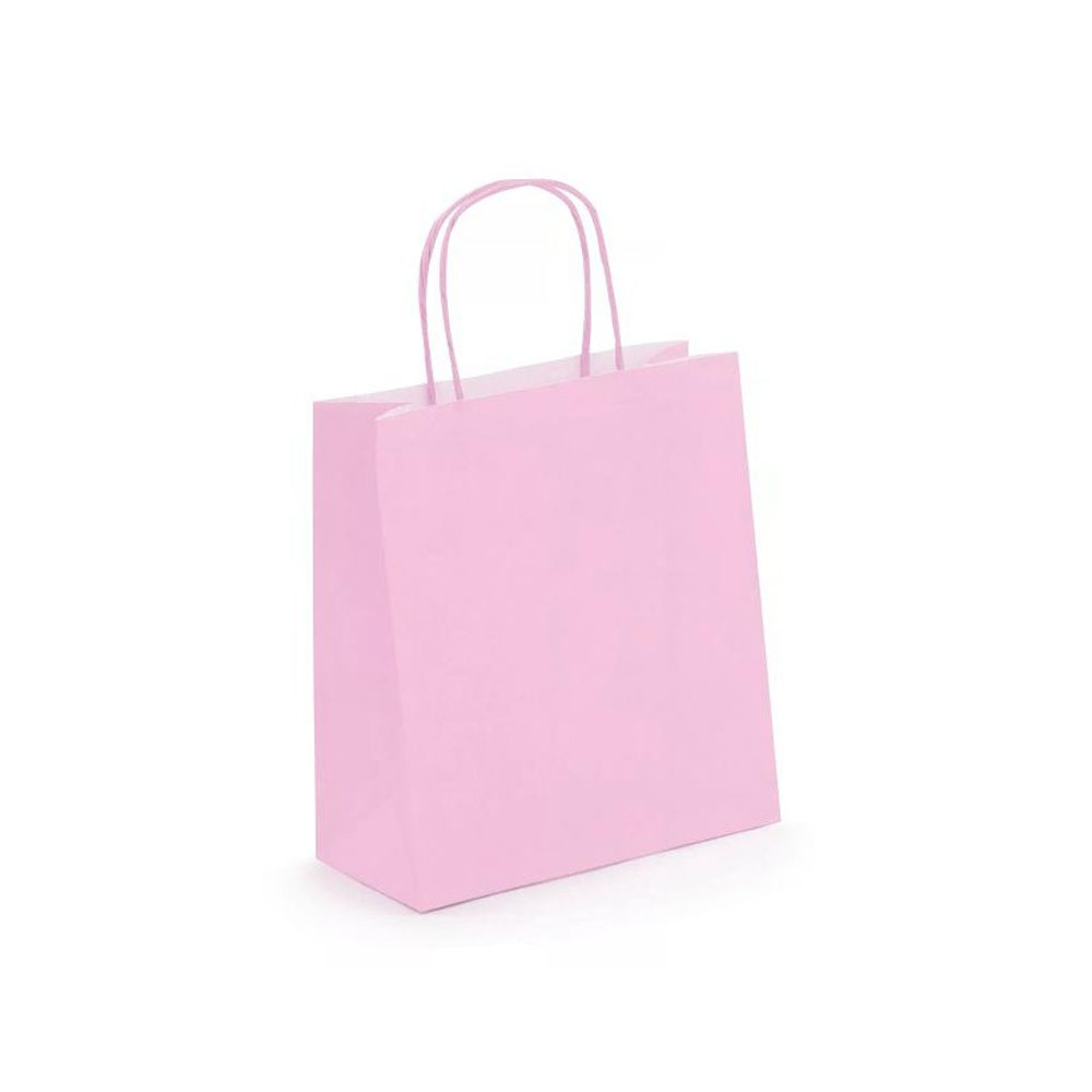 Χάρτινη σακούλα δώρου 90gr.18x8x22cm ροζ (098887-36)