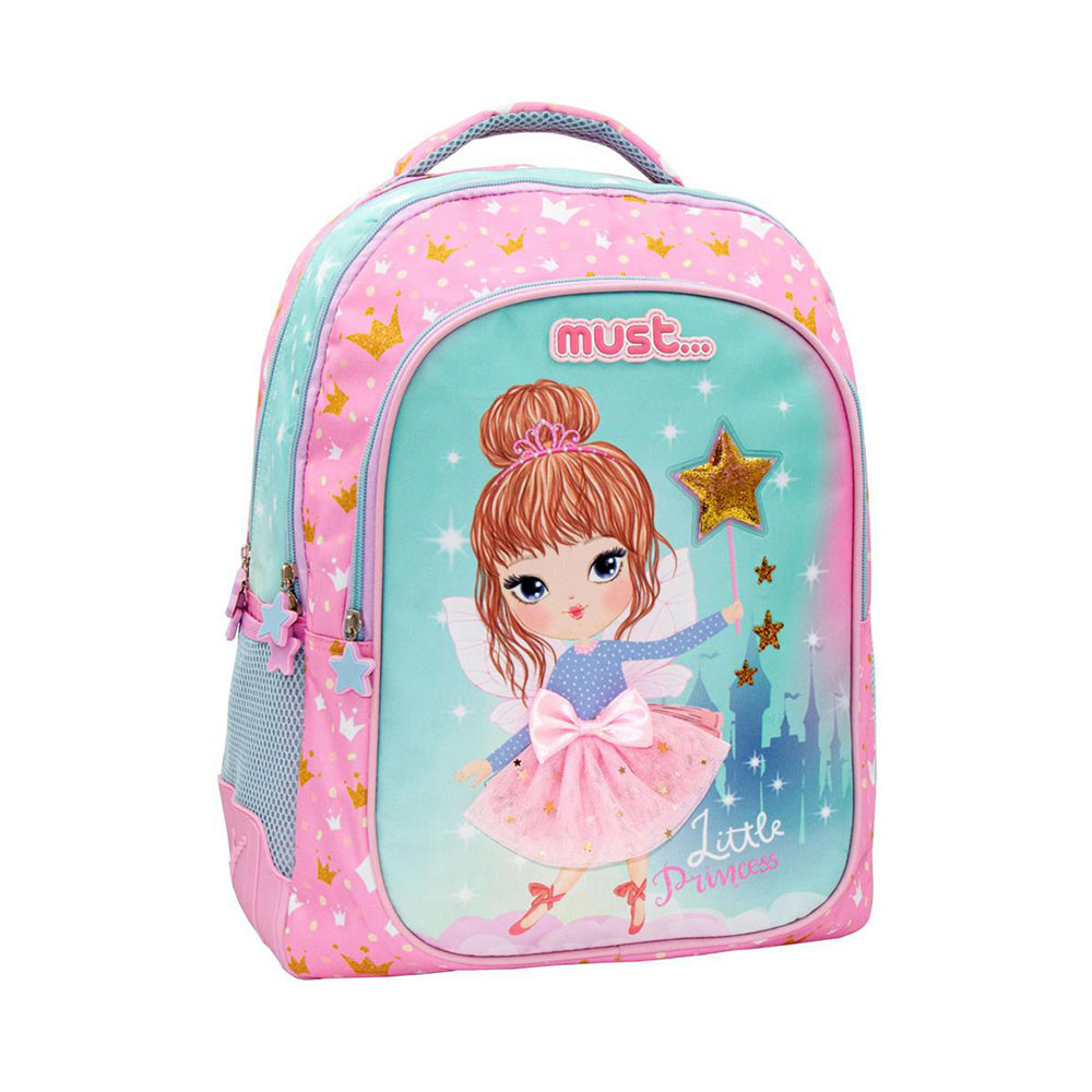Τσάντα πλάτης δημοτικού Must little princess 3 θέσεων (000584976)
