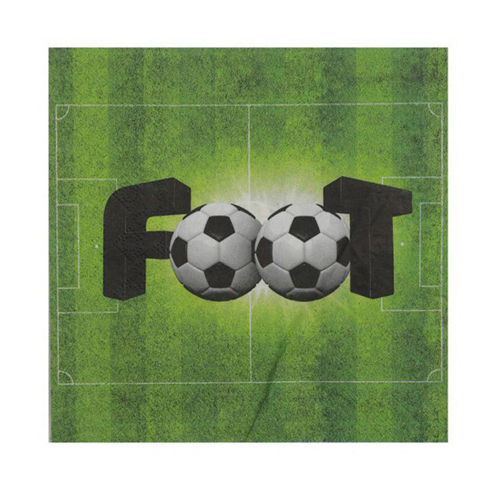 Χαρτοπετσέτες decoupage - πάρτυ Santex 33X33cm μπάλα ποδοσφαίρου σε χορτάρι 20τμχ (476870-010)