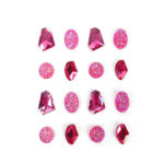 Σετ αυτοκόλλητες ροζ κρυστάλλινες πέτρες Grein creative 16 τεμαχίων 2cm (500386)