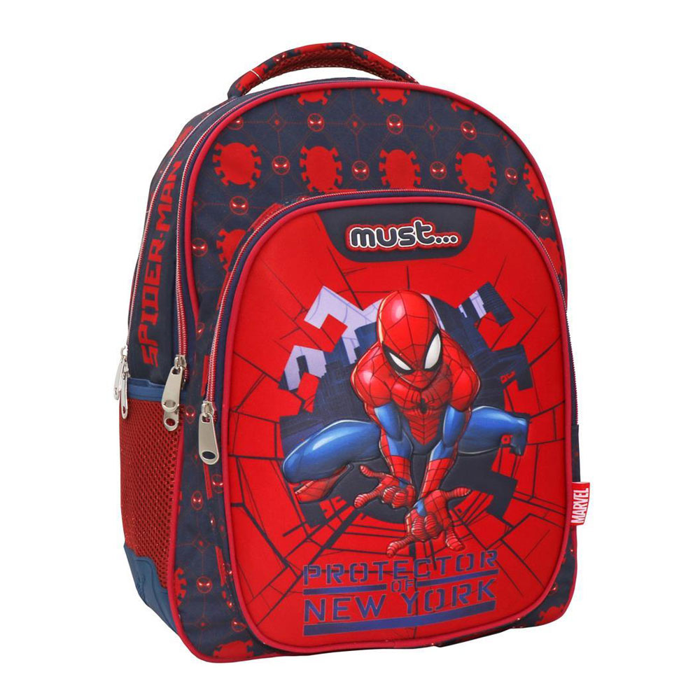 Τσάντα πλάτης δημοτικού Must Spiderman protector of New York city 3 θέσεων (508089)