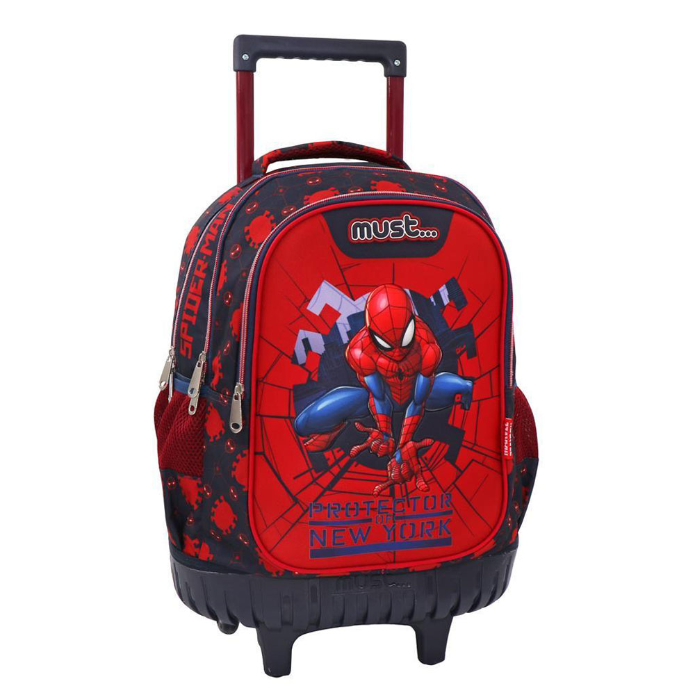 Τσάντα τρόλεϊ δημοτικού Must Spiderman potector of New York 3 θέσεων (508119)