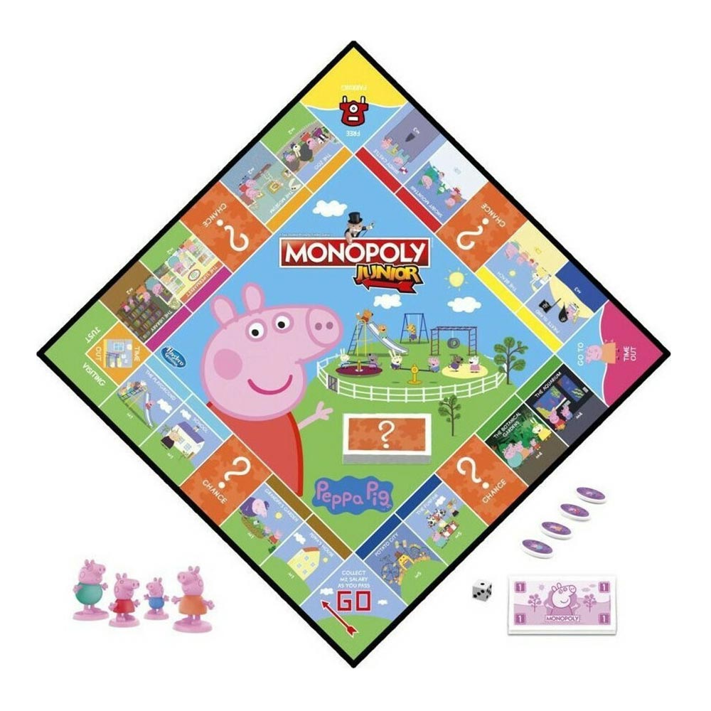 Επιτραπέζιο παιχνίδι Hasbro Monopoly Junior Peppa Pig για 2-4 παίκτες (F1656)