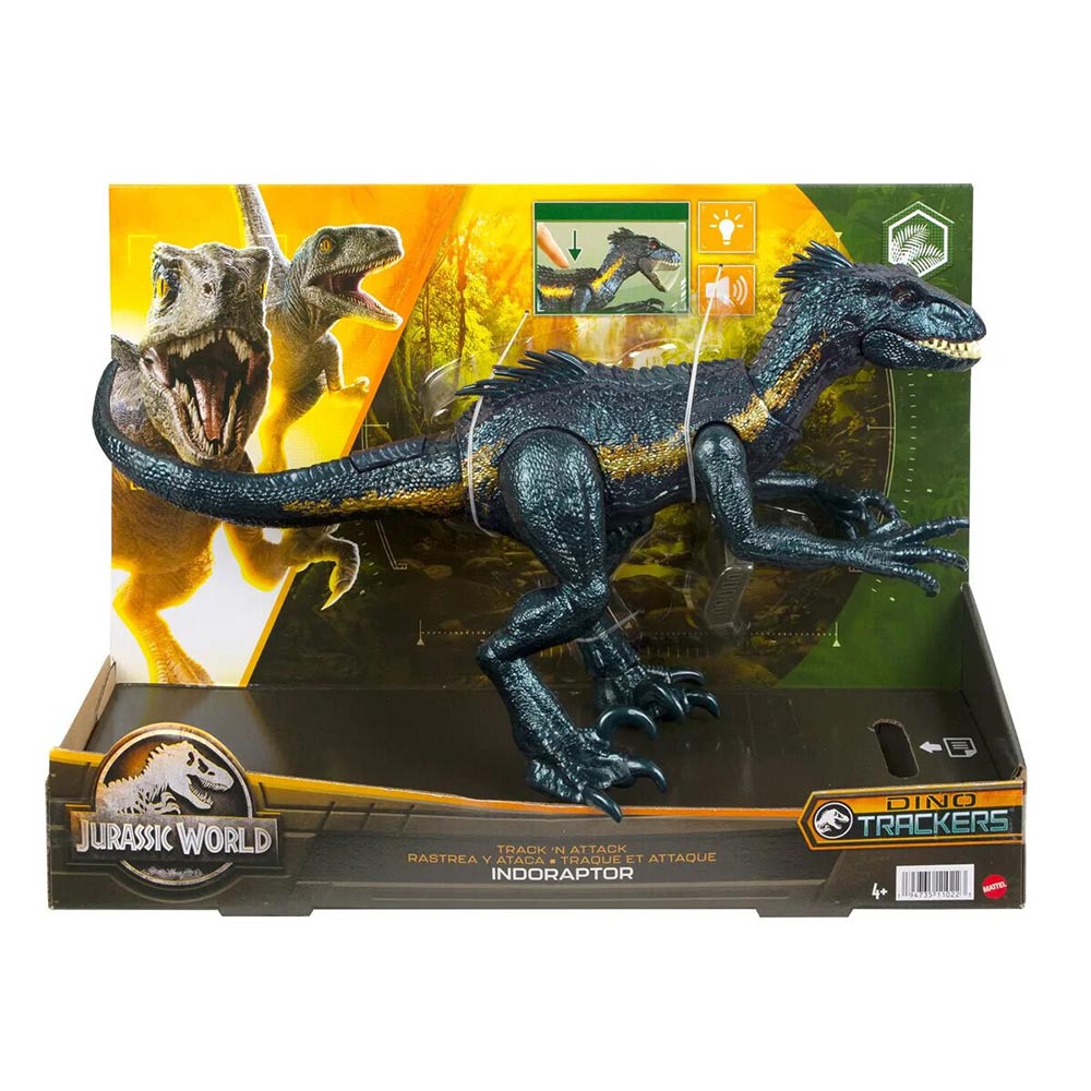 Jurassic World Track N Attack Indoraptor με φώτα, ήχους και λειτουργίες επίθεσης Mattel (HKY11)