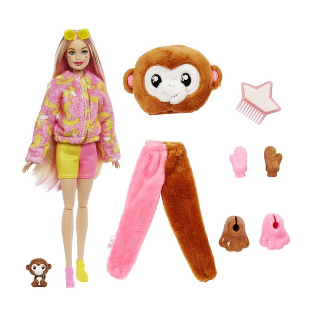Κούκλα Barbie Cutie Reveal Μαϊμουδάκι Mattel (HKP01)