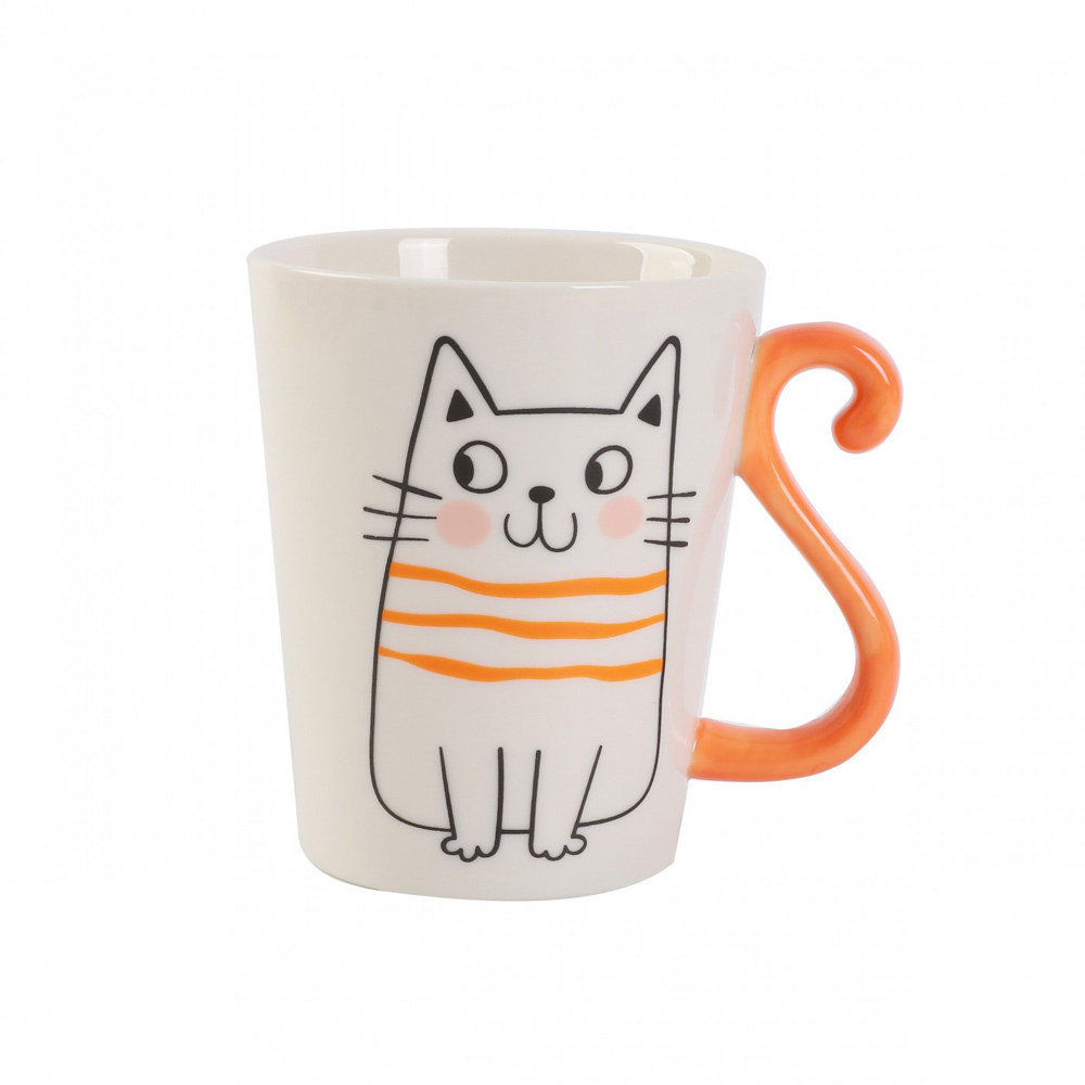 Κεραμική κούπα Total Gift Orange cat (XL2392)