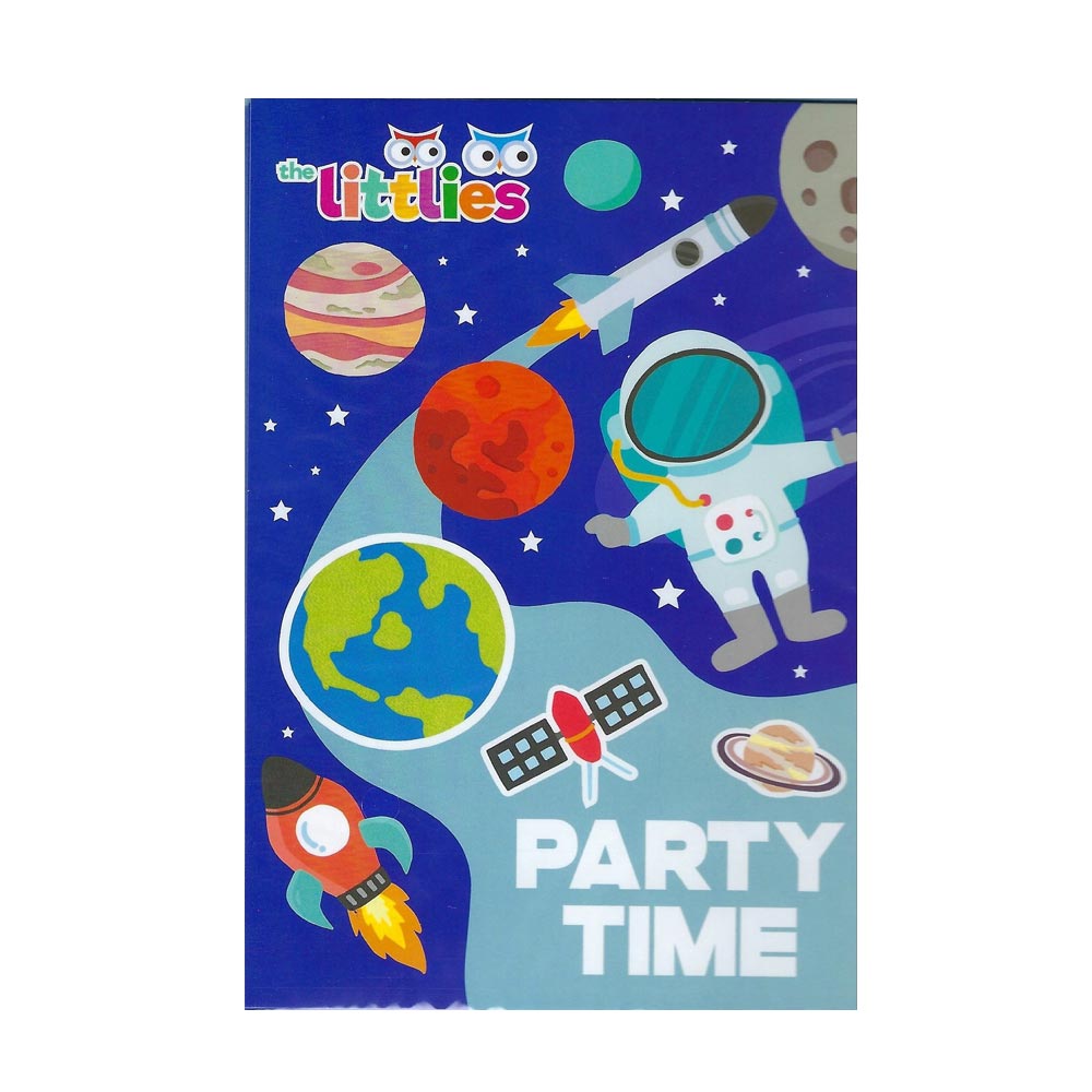 Προσκλήσεις πάρτυ σετ 6 τμχ The littlies Astronaut (000646740D)