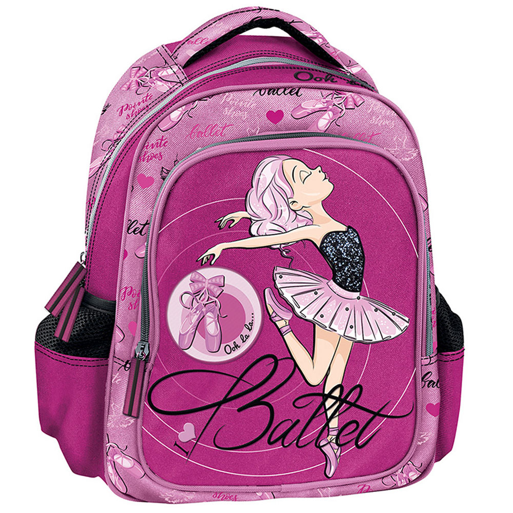 Τσάντα πλάτης νηπίου Graffiti Ballerina 2 θέσεων ροζ (231292)