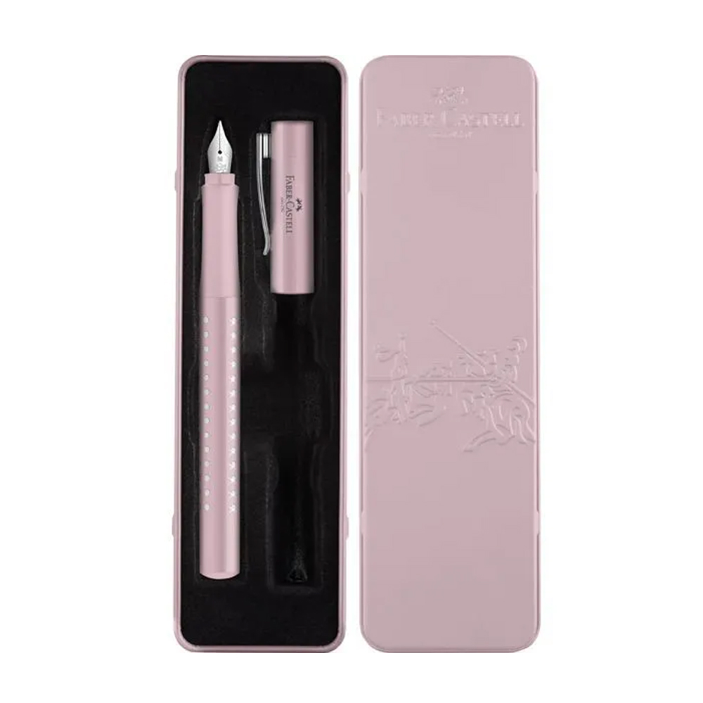 Πένα Faber-Castell Sparkle M Roze σε μεταλλική συσκευασία (201515)