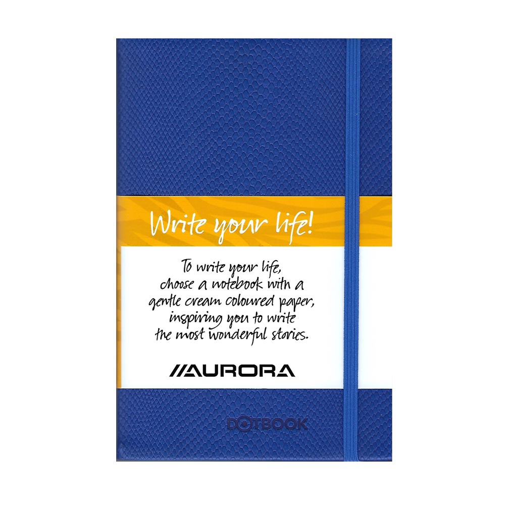 Σημειωματάριο με λάστιχο Dotbook Aurora 14X21 A5 96 φύλλα μπλε (102296VADA)