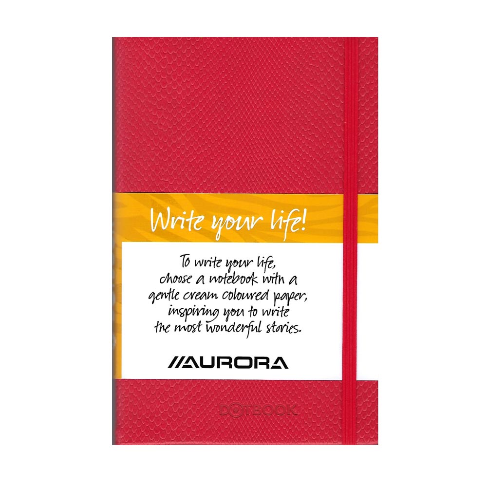 Σημειωματάριο με λάστιχο Dotbook Aurora 14X21 A5 96 φύλλα κόκκινο (102296VADB)