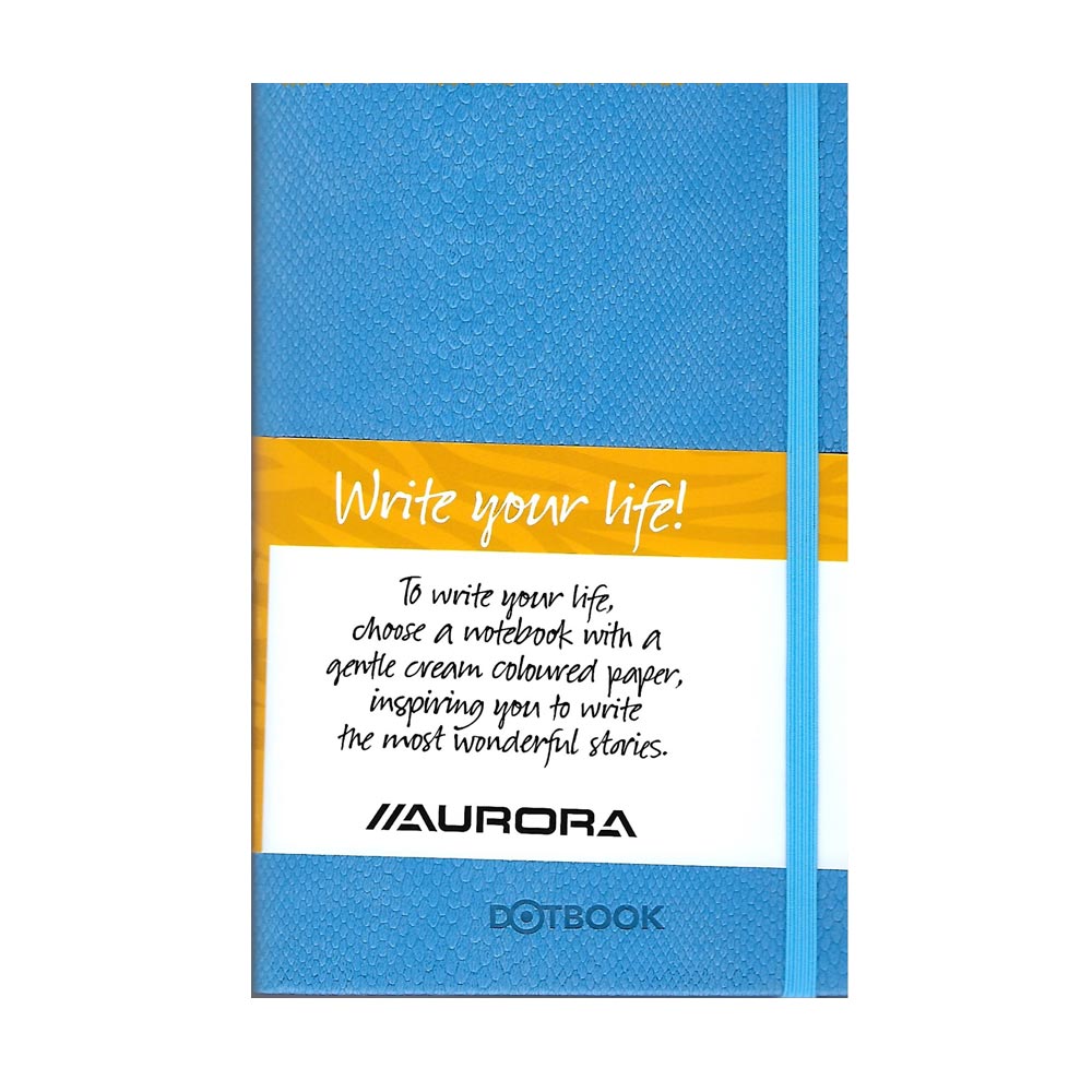 Σημειωματάριο με λάστιχο Dotbook Aurora 14X21 A5 96 φύλλα γαλάζιο (102296VADC)