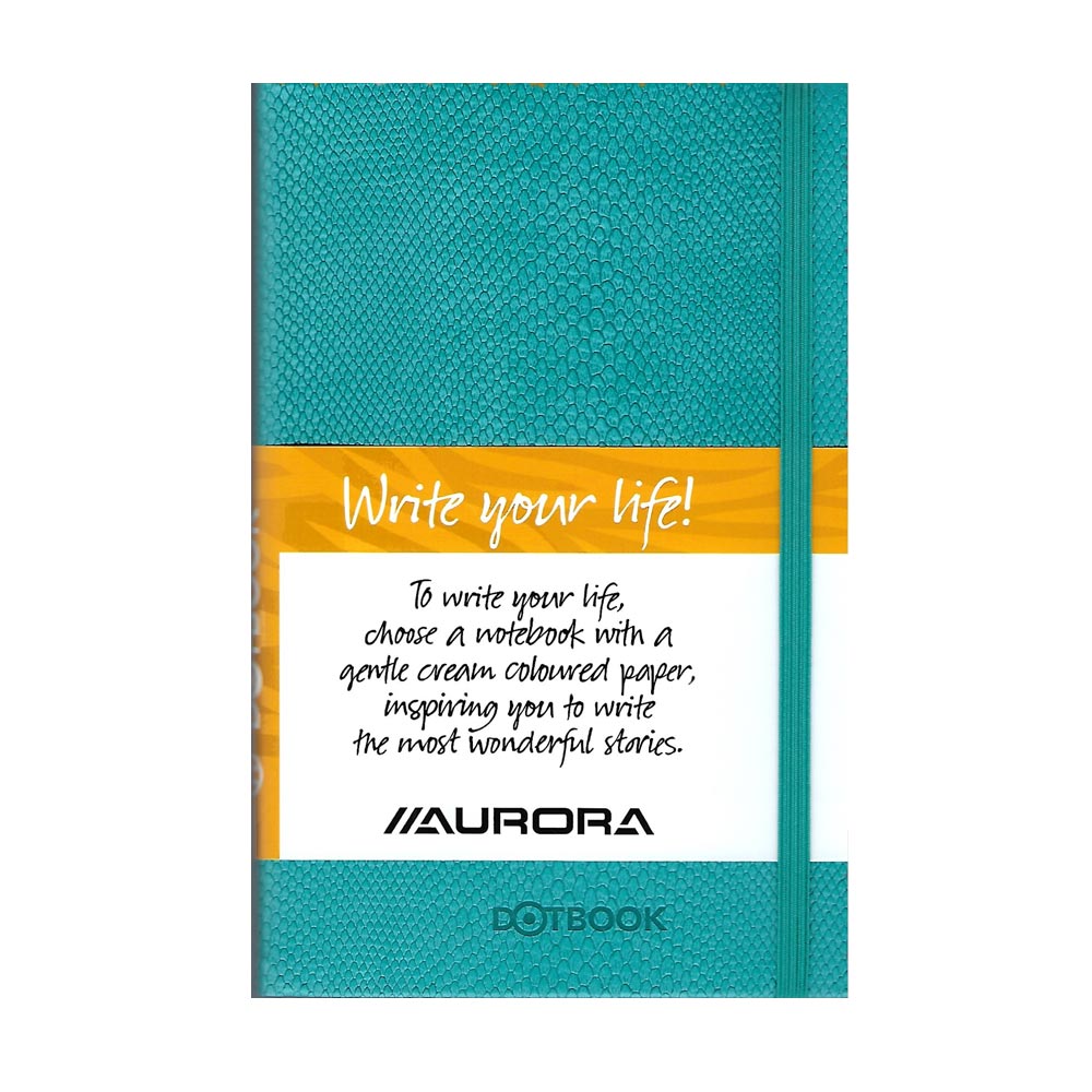 Σημειωματάριο με λάστιχο Dotbook Aurora 14X21 A5 96 φύλλα πετρόλ (102296VADE)