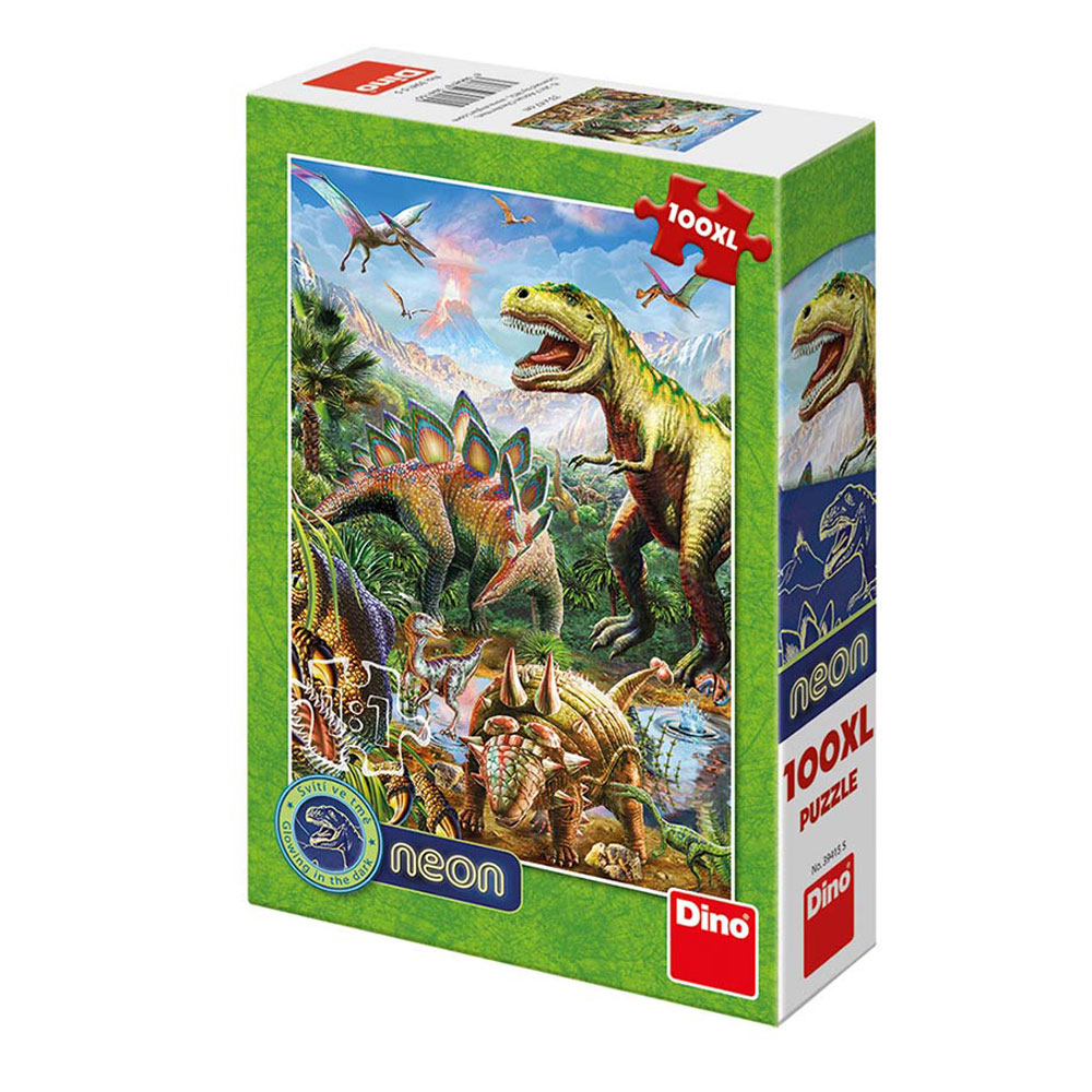 Παιδικό παζλ ο κόσμος των δεινοσαύρων Neon 100pcs Dino (39415)