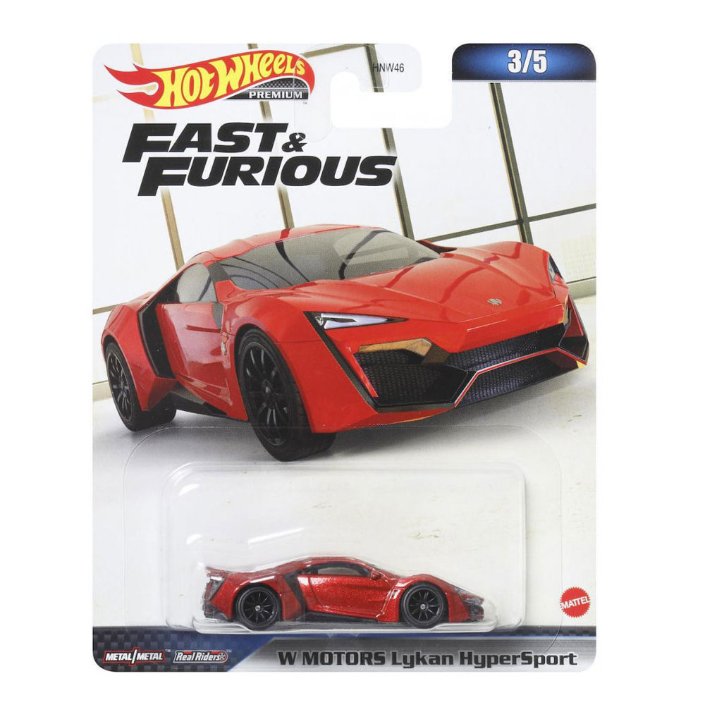 Αυτοκινητάκι Hot Wheels Premium Fast & Furious - W Motors Lyken HyperSport  Mattel (HNW49)