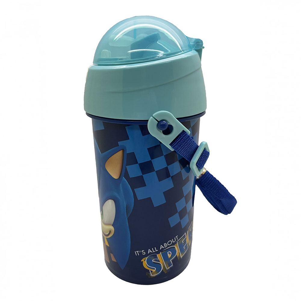 Παγούρι πλαστικό Gim Sonic Classic 500ml μπλε (572-51209)