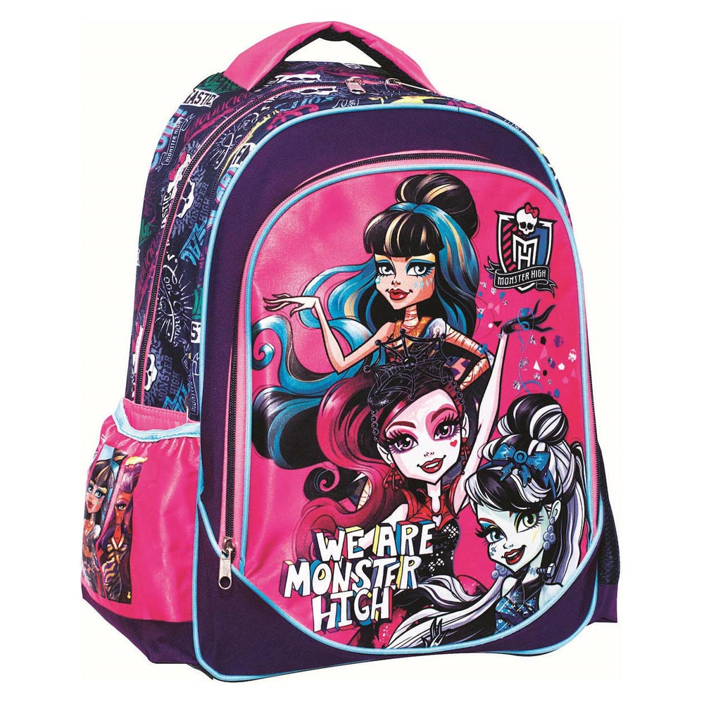 Τσάντα πλάτης δημοτικού οβάλ Gim Monster High (349-81031)