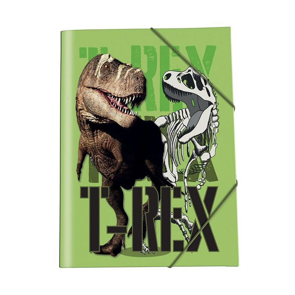 Φάκελος με λάστιχο Graffiti Dinosaur πράσινο (231103)