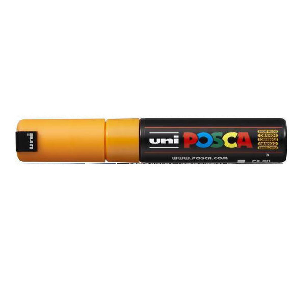 Ανεξίτηλος μαρκαδόρος 8mm Uni Posca pc-8k ανοιχτό κίτρινο (PC-8K 3)