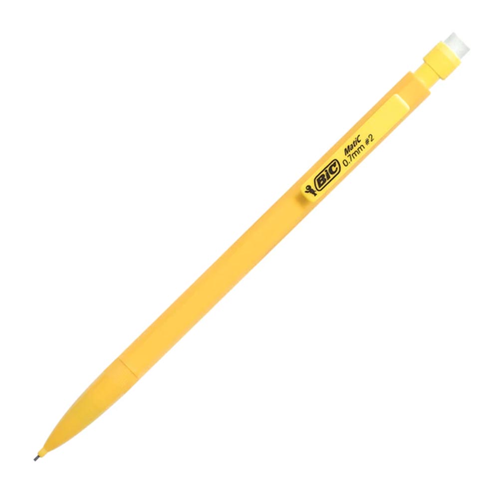 Μηχανικό μολύβι 0,7mm Matic Combos Bic ΗΒ με γόμα κίτρινο (8209602B)