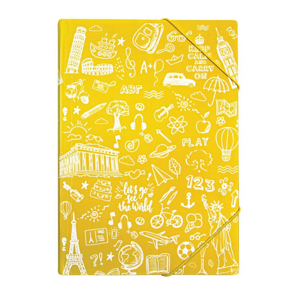 Φάκελος με λάστιχο A4 PP Typotrast κίτρινο (FP16700D)