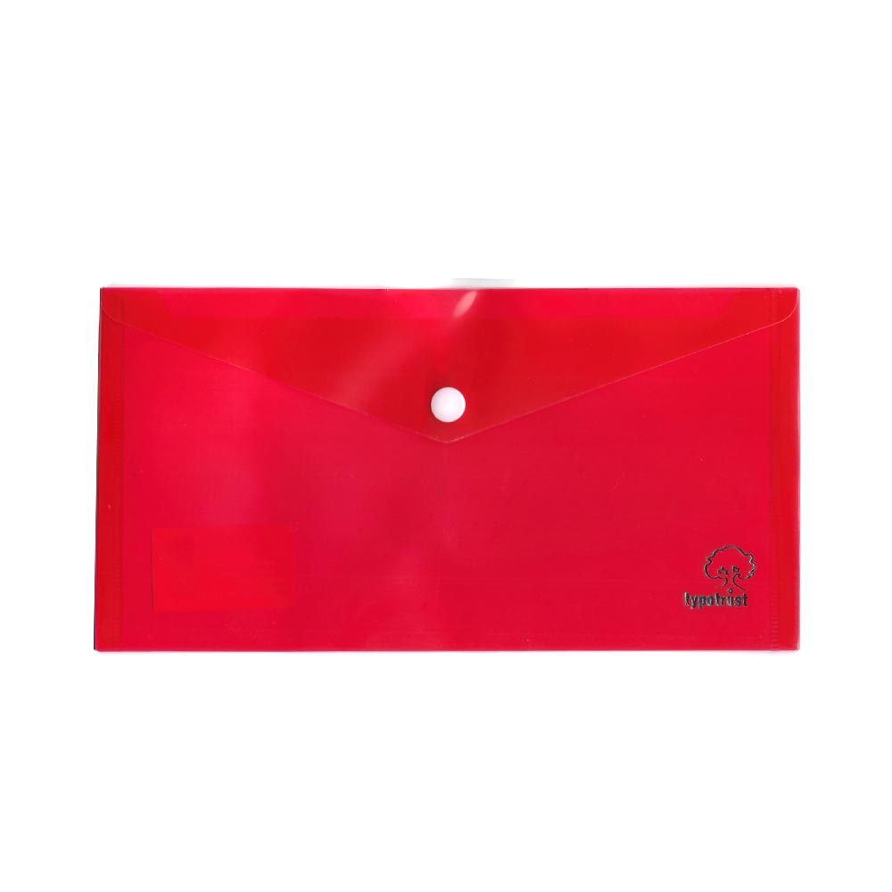 Φάκελος επιταγών με κουμπί Α4 Typotrast 25X13cm κόκκινο (FP25001B)