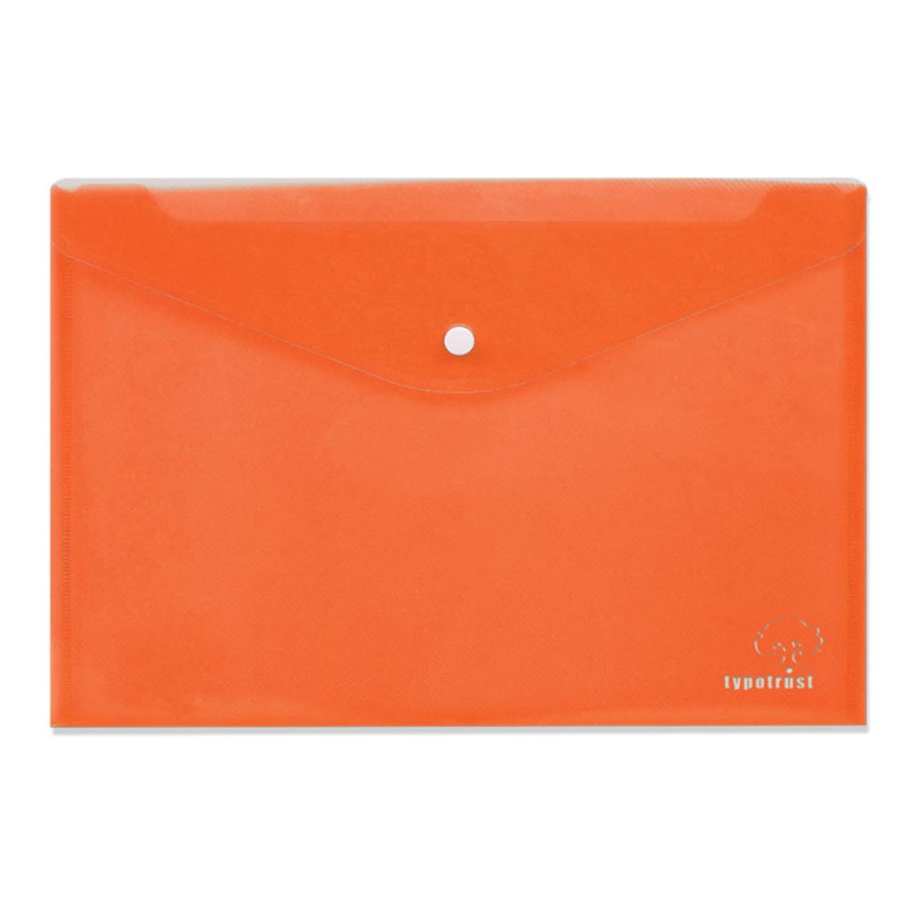 Φάκελος κουμπί Α4 Typotrast 33X23.20cm πορτοκαλί (FP25004-06)