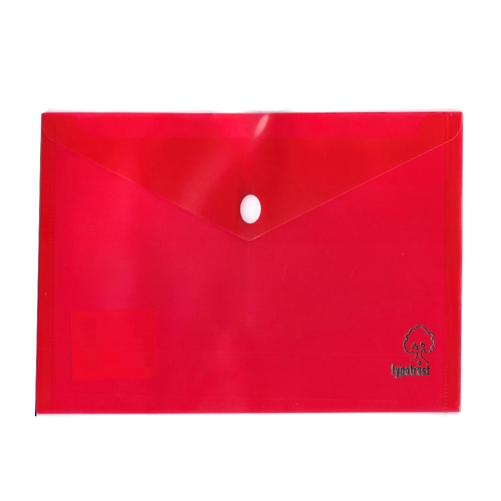 Φάκελος κουμπί Α5 PP Typotrast 23.5X18cm κόκκινο (FP25005B)