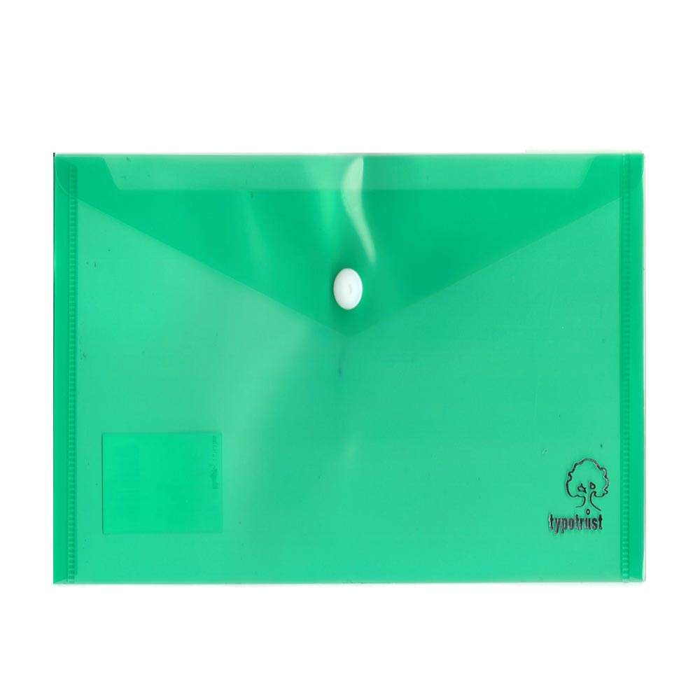 Φάκελος κουμπί Α5 PP Typotrast 23.5X18cm πράσινο (FP25005C)