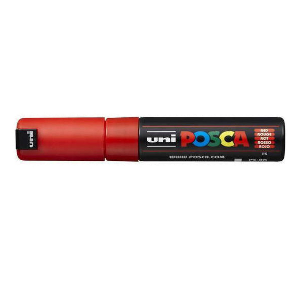 Ανεξίτηλος μαρκαδόρος 8mm Uni Posca pc-8k κόκκινος (PC-8K 15)