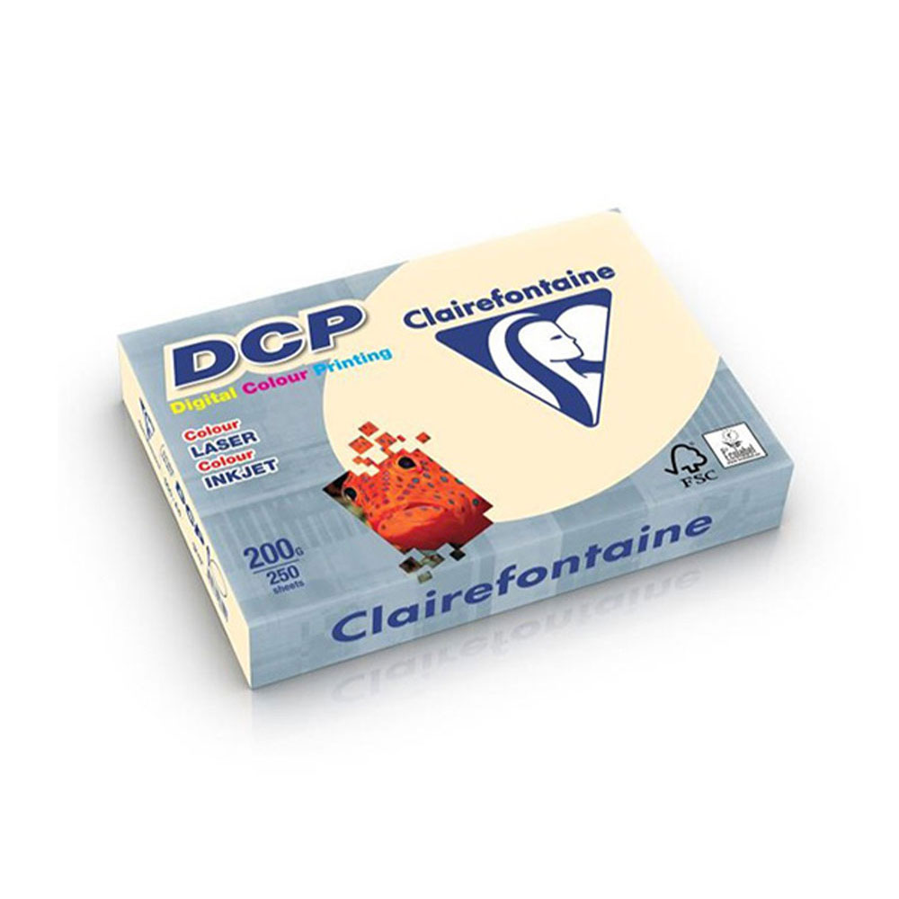 Χαρτί εκτυπώσεων ivory Clairefontaine DCP A4 200gr 250φύλλα (6822C)