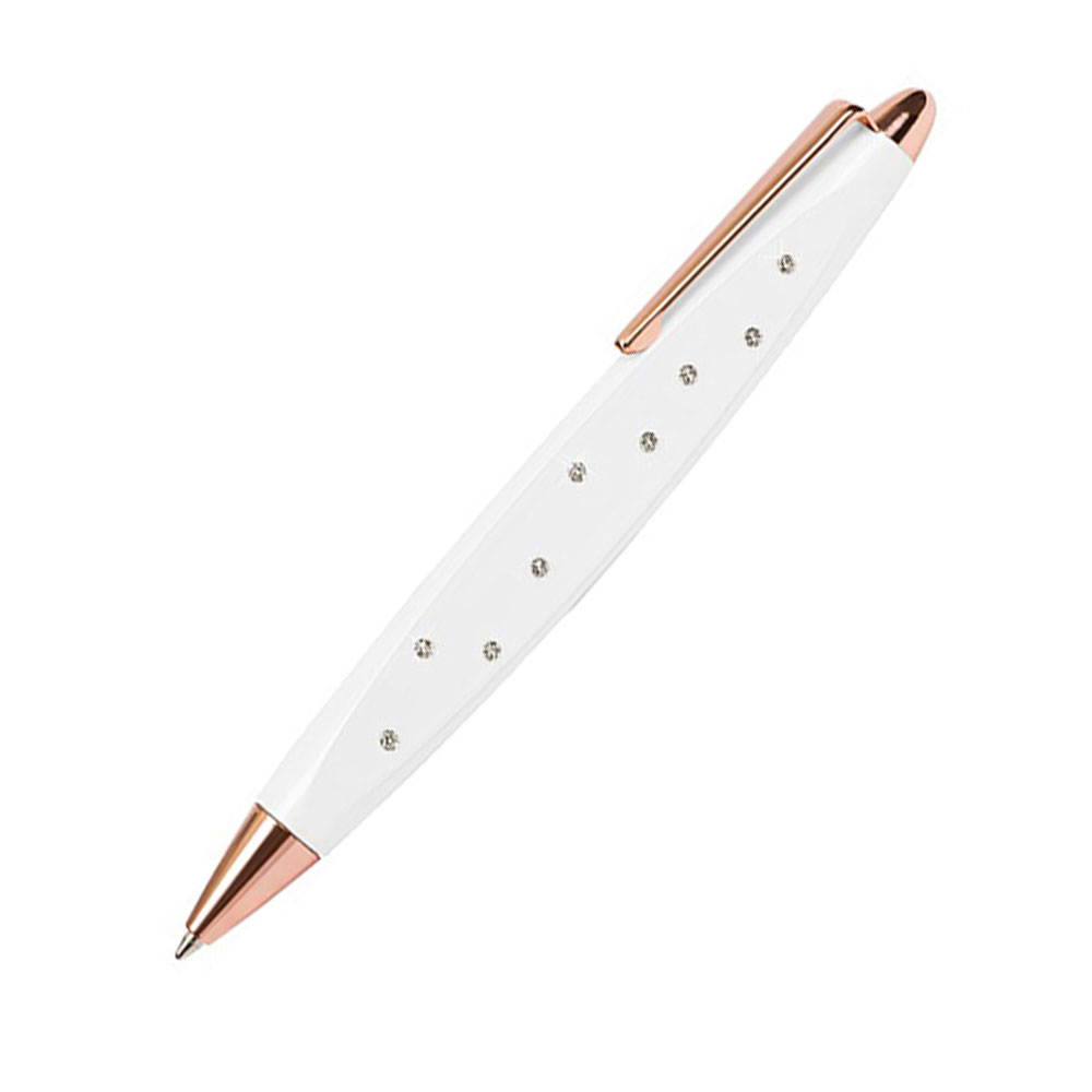 Στυλό online crystal style λευκό σε κουτί (38324)