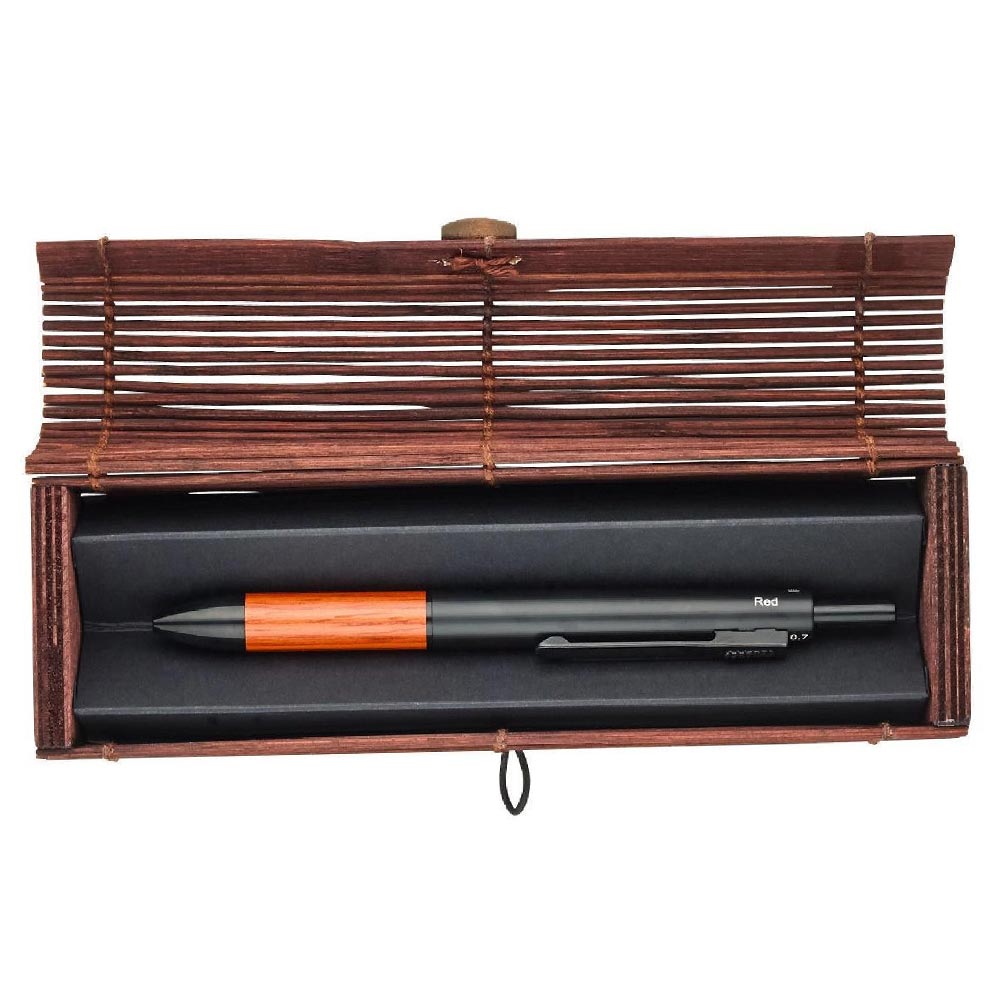 Στυλό Ballpen και μηχανικό μολύβι από ξύλο και μέταλλο τρία χρώματα 0.7mm Online (31315)