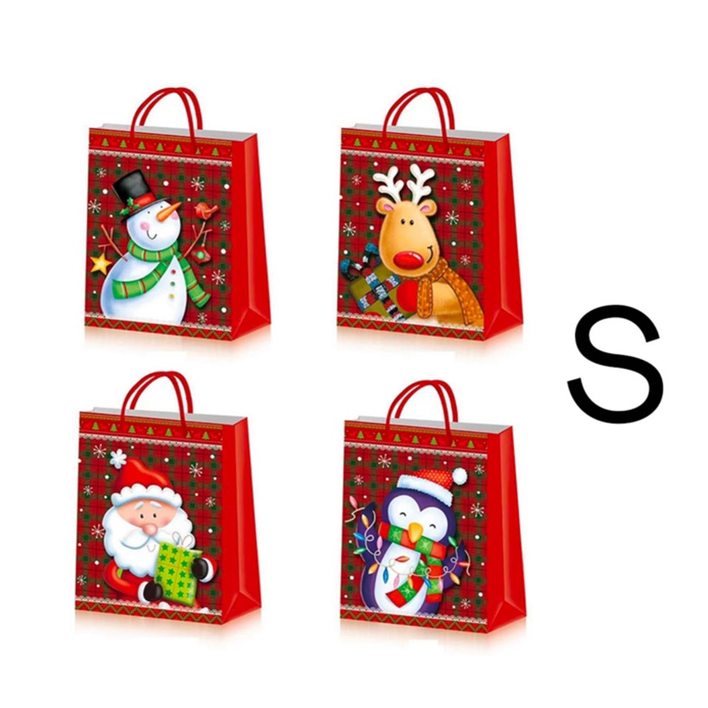 Χάρτινη χριστουγεννιάτικη σακούλα δώρου itotal small 18X23X8cm διάφορα σχέδια 1 τμχ (BN1141)