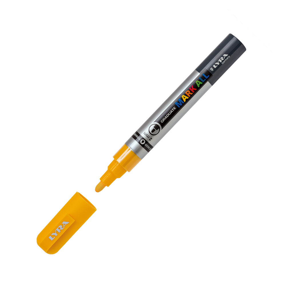 Ανεξίτηλος μαρκαδόρος Lyra Graduate Mark All 2mm Yellow (L6820007)