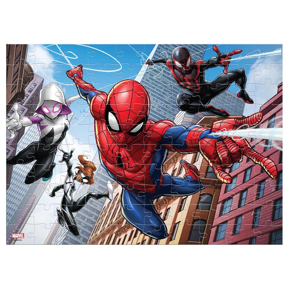 Παζλ χρωματισμού δύο όψεων Marvel Spiderman 100τμχ 49X36cm (000508266)