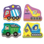 Παιδικό παζλ Trefl Baby Vehicles on Construction 3/4/5/6 Pcs (36072)